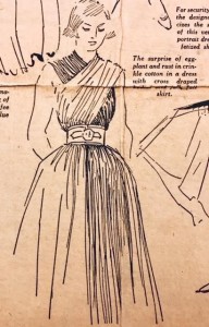 [Figure 7] “Claire McCardell Plays No Fashion Favorites—Sponsors Silhouette Variance, Unique Colors and Unusual Fabrics,” Newark Sunday Times, February 11, 1951, Claire McCardell Collection, MS 3066, Box 7, H. Furlong Baldwin Library, MdHS (Reference Photo).